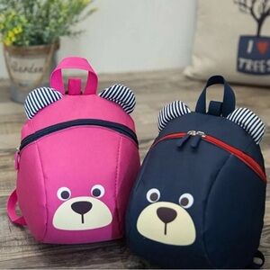 NWT Kids Dark Blue Bear Backpack. 9.5’x7.87’x3.95inch. Strap.